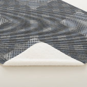 パタ市松模様にーン対角2トーン.bx4x4 BLK BG シェルパブランケット (3/4)