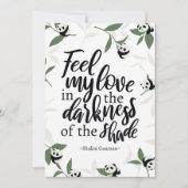 パタ感じンダ引用文との恋 サンキューカード (正面)