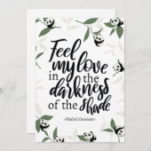 パタ感じンダ引用文との恋 サンキューカード (正面/裏面)