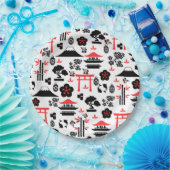 パタ日本のーン ペーパープレート (パーティー)