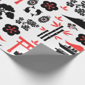 パタ日本のーン ラッピングペーパー (角)