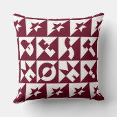 パタ最高のーンとスターズのマママパタ赤と白ーン クッション (裏面)