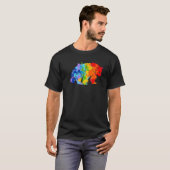 パタ絵を描ンダドリップス絵を描パンダ Tシャツ (正面フル)