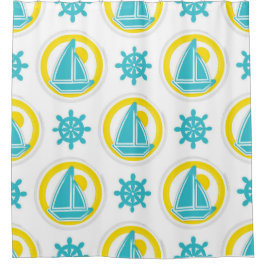 パタ航海のーン シャワーカーテン