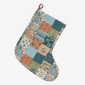 パタ航海のーン ラージクリスマスストッキング (正面 (吊り時))