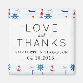 パタ航海のーン、海洋パタ結婚ーン マグネット (正面)