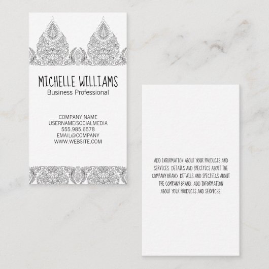 パタ華美ーン 名刺 (正面/裏面)