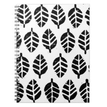 パタ葉ーンポテトプリントスパイラルフォトノート