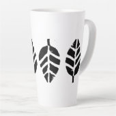 パタ葉ーンポテトプリント カフェラテマグ (右アングル)