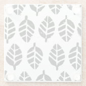 パタ葉ーンポテトプリント ガラスコースター (裏面)