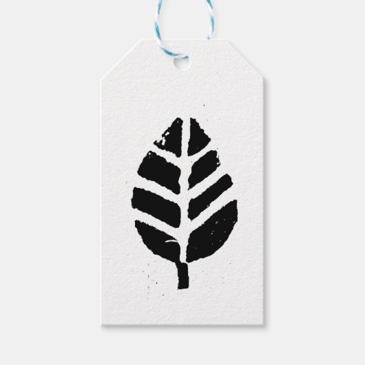 パタ葉ーンポテトプリント ギフトタグ (正面)