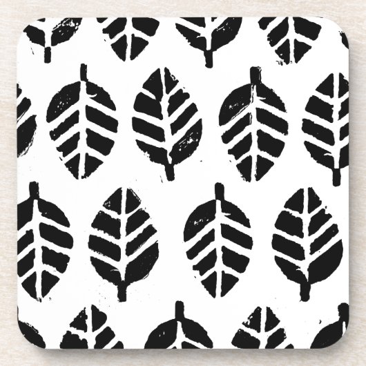 パタ葉ーンポテトプリント コースター (正面)