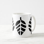 パタ葉ーンポテトプリント コーヒーマグカップ (正面右)