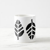 パタ葉ーンポテトプリント コーヒーマグカップ (中央)