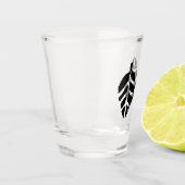 パタ葉ーンポテトプリント ショットグラス (左)