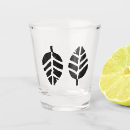 パタ葉ーンポテトプリント ショットグラス