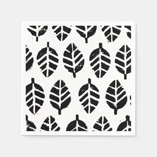 パタ葉ーンポテトプリント スタンダードカクテルナプキン (正面)