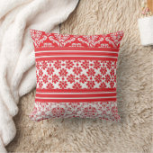 パタ赤と白ーン クッション (ブランケット)