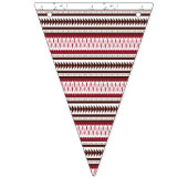 パタ赤と白ーン バンティングフラッグ (第1の旗)