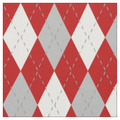 パタ赤と白ーン ファブリック (クローズアップ)