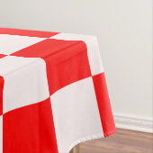 パタ赤と白市松模様にーン テーブルクロス (インサイチュ)