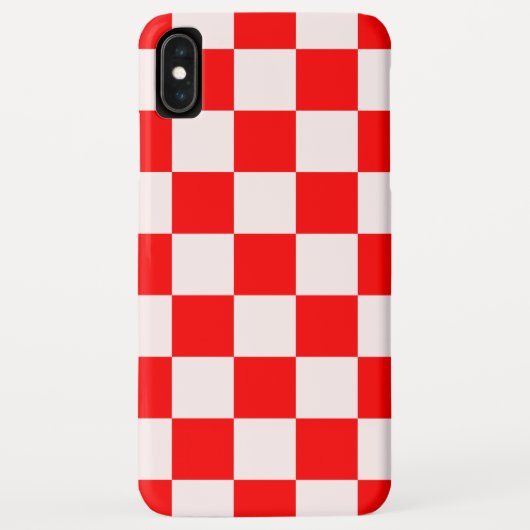 パタ赤と白市松模様にーン Case-Mate iPhoneケース (裏面)