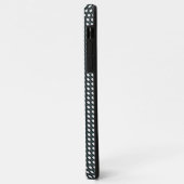 パタ車の市松模様にンの背景 Case-Mate iPhoneケース (裏面/左)