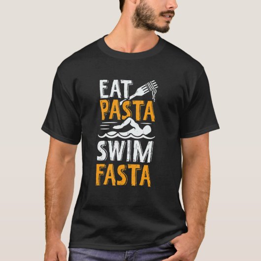 パタ食べスタスイムファスタfor A泳ぐ人 Tシャツ (正面)