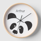 パダパーソナライズされたモダン子供部屋チャイルドズルーム 壁時計 (正面)