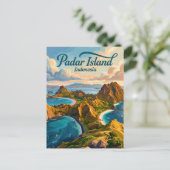 パダル島 インドネシア ポストカード (スタンド正面)