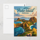 パダル島 インドネシア ポストカード (正面/裏面)