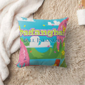 パダンバイ漫画の旅行ポスターアート。 クッション (ブランケット)