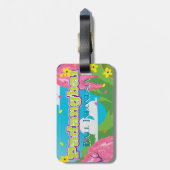 パダンバイ漫画の旅行ポスターアート。 ラゲッジタグ (裏面縦)