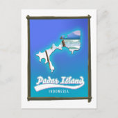 パダール島インドネシア シーズンポストカード (正面)