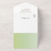 パチバニー・ベイビー・シャワー オールインワン招待状 (外側)