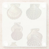 パチパチしたアンティークシェル ガラスコースター (裏面)