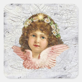 パチパチした天使 スクエアシール