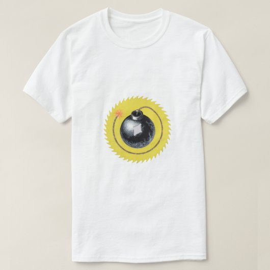 パチパチ導火線時限爆弾 Tシャツ (デザイン正面)