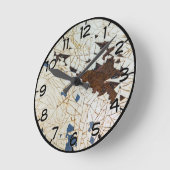 パチパチ絵を描ャ ラウンド壁時計 (傾斜)