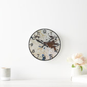 パチパチ絵を描ャ ラウンド壁時計 (ホーム)