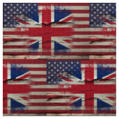 パチパチ鳴る音のペンキ|のイギリスの米国旗 ファブリック (クローズアップ)