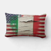 パチパチ鳴る音のペンキ|のイタリアンな米国旗 ランバークッション (裏面)