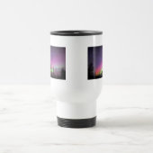 パチパチ鳴る音の質の芸術のNorthern Lightsの空アラスカ トラベルマグ (中央)