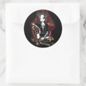 パチョリダークフェアリー線香ファンタジーシール ラウンドシール (バッグ)