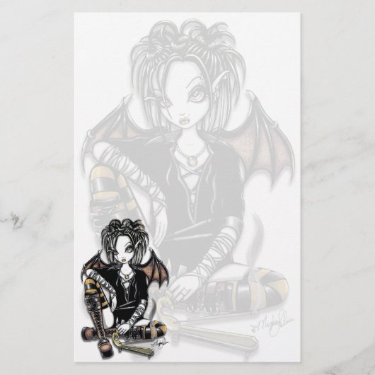 "パチョリ"のゴシック様式香の妖精の芸術の文房具 便箋 (正面)