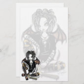 "パチョリ"のゴシック様式香の妖精の芸術の文房具 便箋 (正面/裏面)