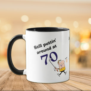 パチンのまわりに70ゴルフ マグカップ