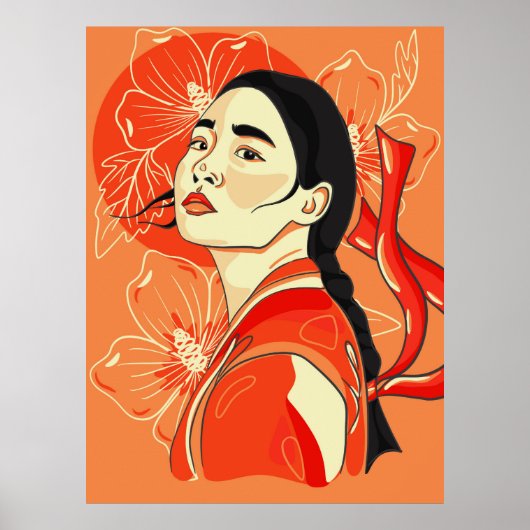 パチンコ。韓国人女性ポートレート。自由記号 ポスター (正面)