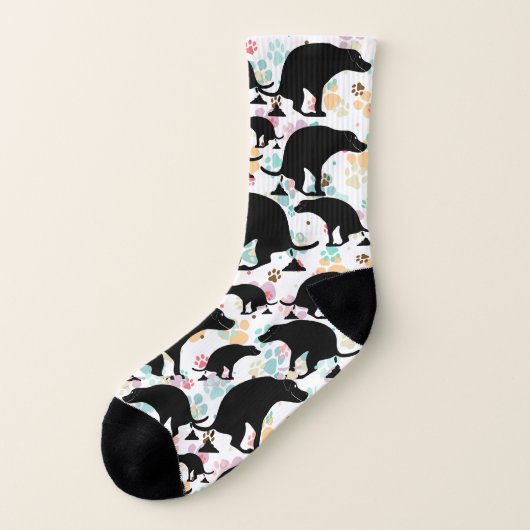 パッおもしろいシーに犬を連笑わされるれる ソックス (左外側)