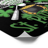 パッおもしろいトックデイバドミントンの衣装4枚葉クロ ポスター (角)